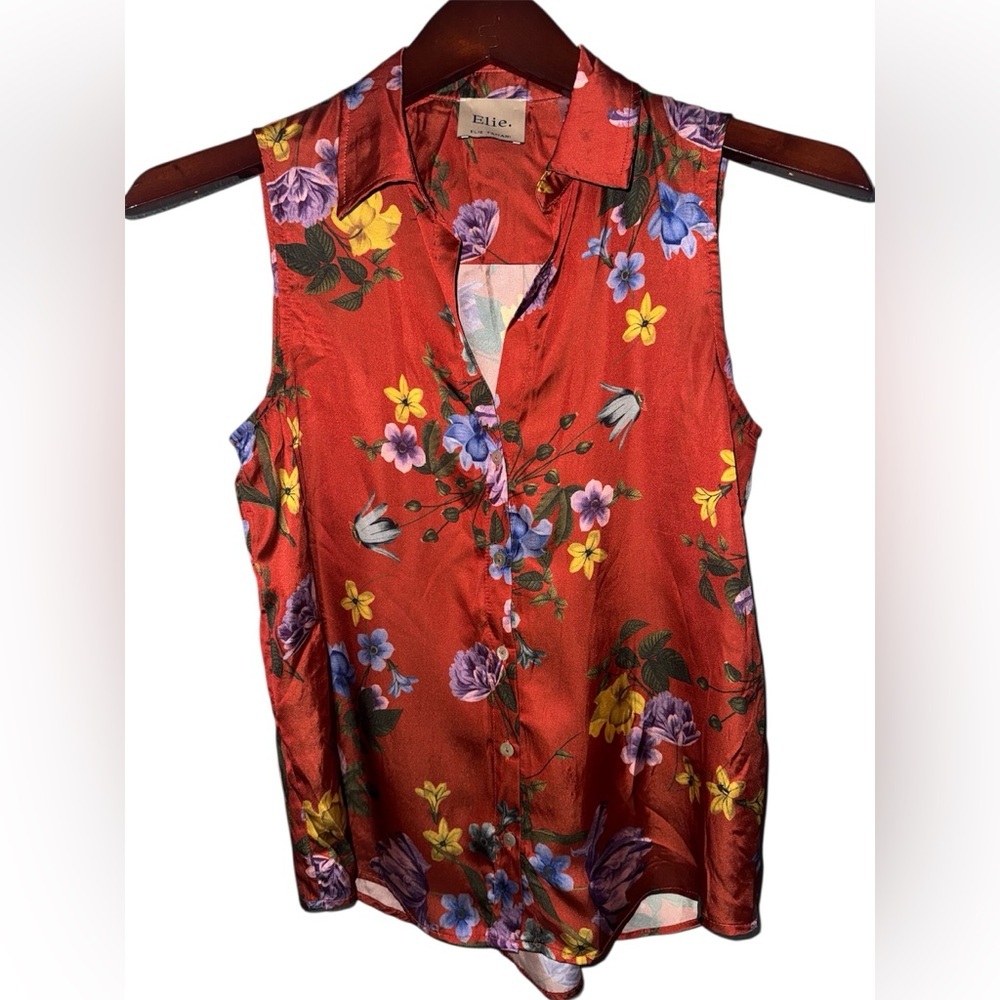 🔥Gorgeous Ellie Tahari Sleeveless Blouse Size S/P
